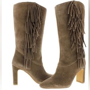Suede Fringe Boots by Vince Camuto.